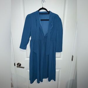 Amazon Women's Long Sleeve Blue Dress